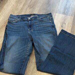 7 For All Mankind Women's Straight Leg Jeans - Dark Blue